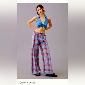 Anthropology plaid pants. NWT